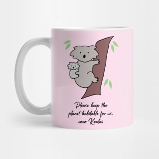 Koala - Habitable Planet (Blossom Pink) Mug